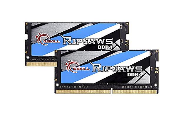 F4-2133C15D-32GRS G.Skill Ripjaws 32GB Kit (2 X 16GB) PC4-17000 DDR4-2133MHz non-ECC Unbuffered CL15 (15-15-15-36) 260-Pin SoDimm Memory 