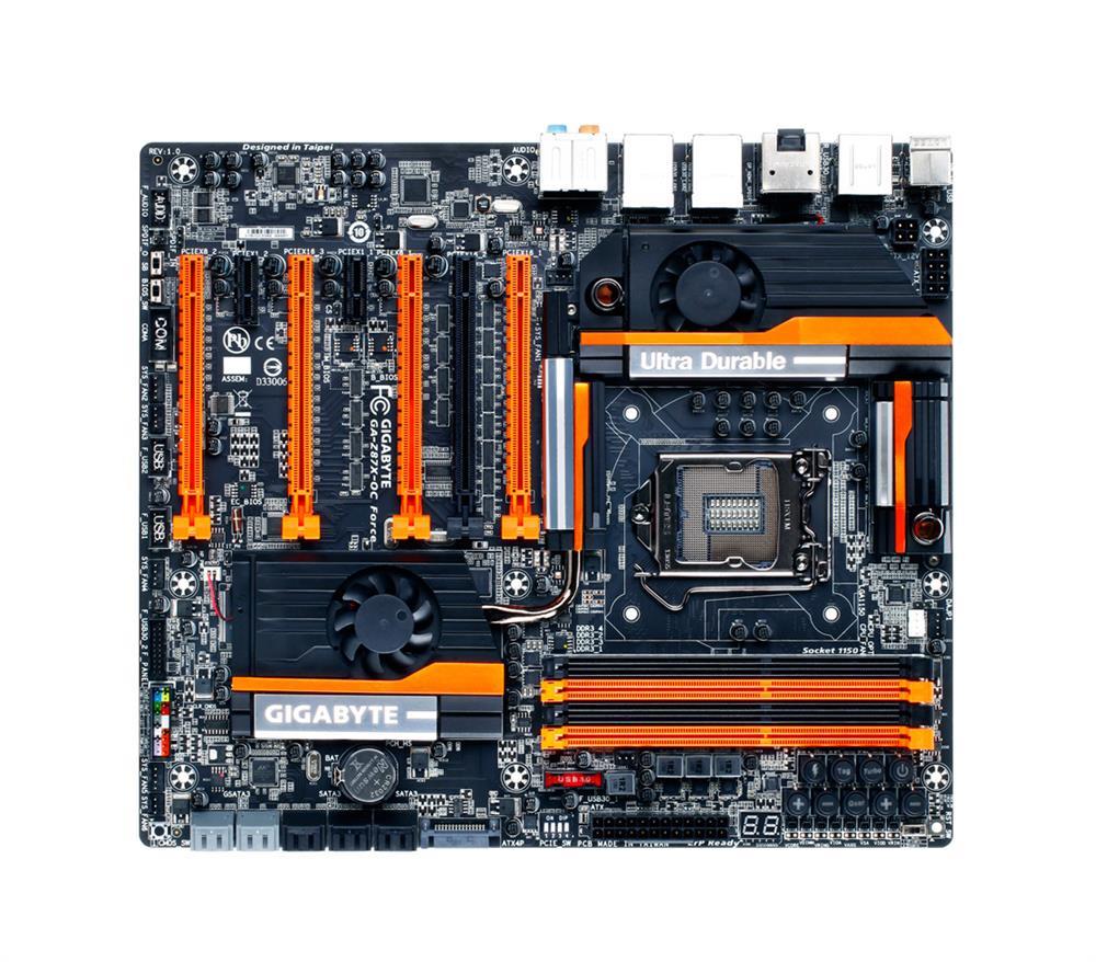 GA-Z87X-OC Force Gigabyte Socket LGA 1150 Intel Z87 Chipset Core i7 / i5 / i3 / Pentium / Celeron Processors Support DDR3 4x DIMM 10x SATA 6.0Gb/s Micro Extended ATX Motherboard (Refurbished)