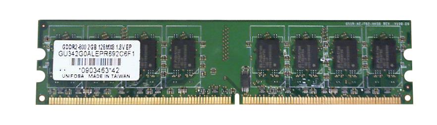 GU342G0ALEPR692C6F1 Unifosa 2GB DDR2 PC6400 Memory
