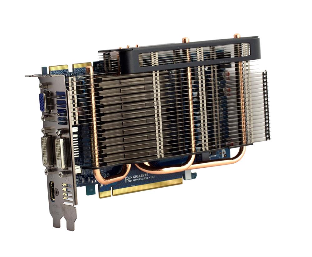 GV-R575SL-1GI Gigabyte 1GB Radeon HD 5750 GDDR5 128-Bit DVI-I/DVI-D/HDMI PCI Express 2.0 x16 Video Graphics Card