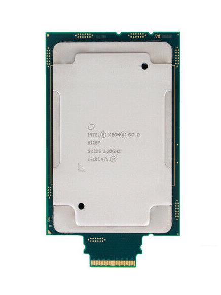 Gold 6126F Intel Xeon Gold 12-Core 2.60GHz 10.40GT/s UPI 19.25MB L3 Cache Socket LGA3647 Processor
