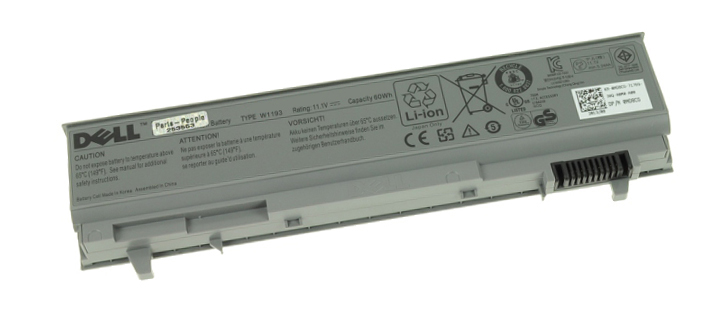 H3K58-02 Dell 6-Cell 60WHr Lithium-Ion Battery for Latitude E6410, E6510 Laptops, Precision M4500 Mobile WorkStations (Refurbished)