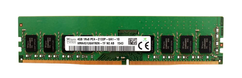 HMA451U6AFR8N-TFN0 Hynix 4GB PC4-17000 DDR4-2133MHz non-ECC Unbuffered CL15 288-Pin DIMM 1.2V Single Rank Memory Module
