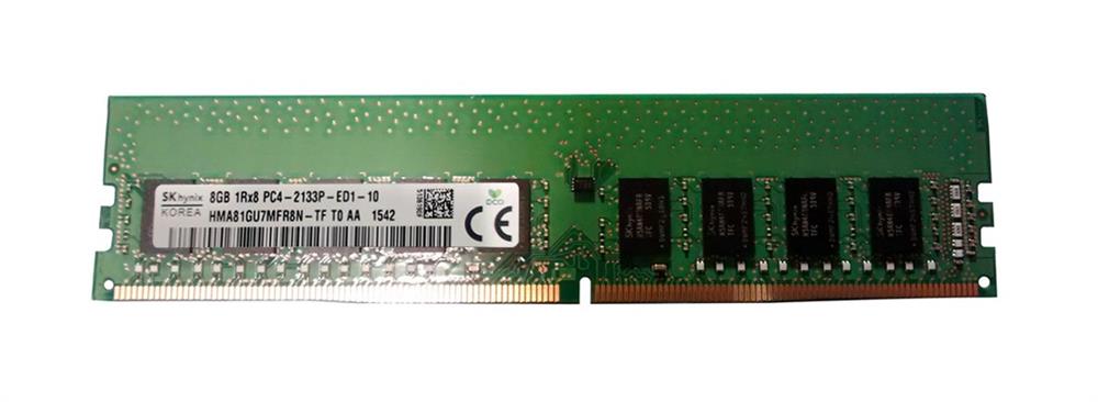 HMA81GU7MFR8N-TFT0-AA Hynix 8GB PC4-17000 DDR4-2133MHz ECC Unbuffered CL15 288-Pin DIMM 1.2V Single Rank Memory Module