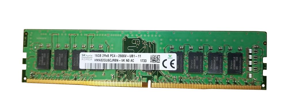 HMA82GU6CJR8N-VK Hynix 16GB PC4-21300 DDR4-2666MHz non-ECC Unbuffered CL19 288-Pin DIMM 1.2V Dual Rank Memory Module