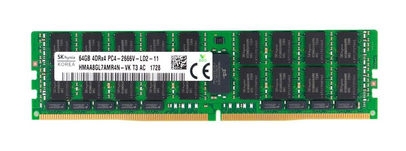 HMAA8GL7AMR4N-VK Hynix 64GB PC4-21300 DDR4-2666MHz Registered ECC CL19 288-Pin Load Reduced DIMM 1.2V Quad Rank Memory Module