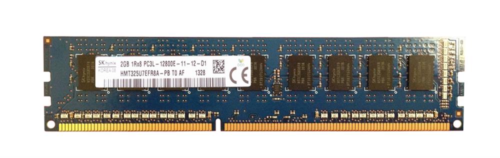 HMT325U7EFR8A-PBT0-AF Hynix 2GB PC3-12800 DDR3-1600MHz ECC Unbuffered CL11 240-Pin DIMM 1.35V Low Voltage Single Rank Memory Module