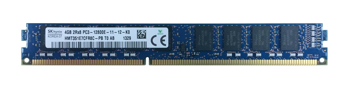 HMT351E7CFR8C-PB Hynix 4GB PC3-12800 DDR3-1600MHz ECC Unbuffered CL11 240-Pin DIMM Very Low Profile (VLP) Memory Module