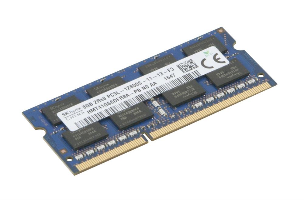HMT41GS6DFR8A-PBN0 Hynix 8GB PC3-12800 DDR3-1600MHz non-ECC Unbuffered CL11 204-Pin SoDimm 1.35V Low Voltage Dual Rank Memory Module