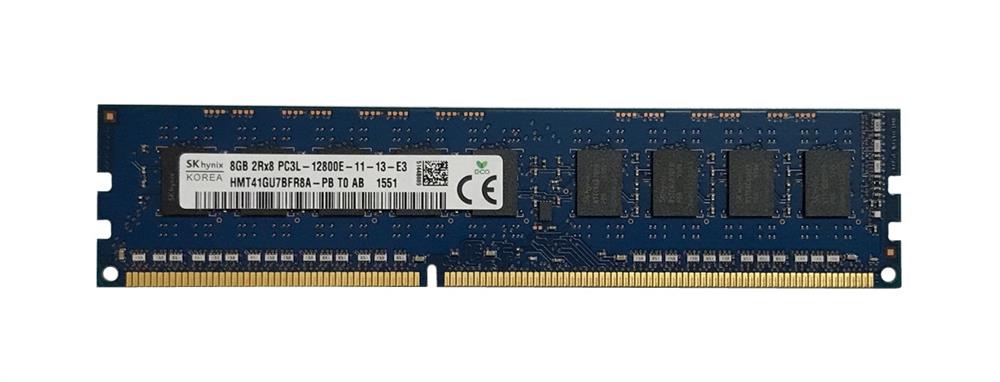 HMT41GU7BFR8A-PBT0 Hynix 8GB PC3-12800 DDR3-1600MHz ECC Unbuffered CL11 240-Pin DIMM 1.35V Low Voltage Dual Rank Memory Module