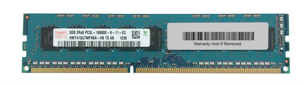HMT41GU7MFR8A-H9 Hynix 8GB PC3-10600 DDR3-1333MHz ECC Unbuffered CL9 240-Pin DIMM 1.35V Low Voltage Dual Rank Memory Module