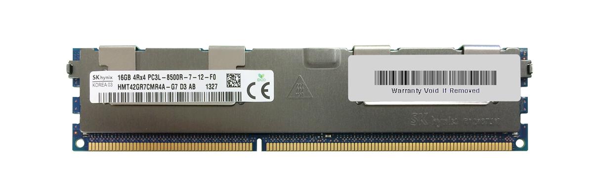 HMT42GR7CMR4A-G7 Hynix 16GB PC3-8500 DDR3-1066MHz ECC Registered CL7 240-Pin DIMM 1.35V Low Voltage Quad Rank Memory Module