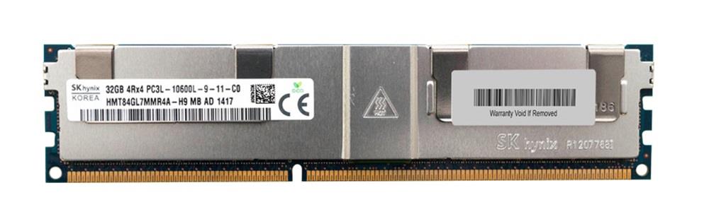 HMT84GL7MMR4A-H9MB-AD Hynix 32GB PC3-10600 DDR3-1333MHz ECC Registered CL9 240-Pin Load Reduced DIMM 1.35V Low Voltage Quad Rank Memory Module