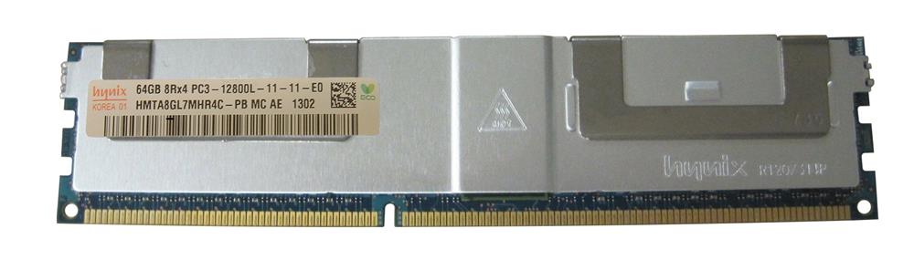 HMTA8GL7MHR4C-PBMC-AE Hynix 64GB PC3-12800 DDR3-1600MHz ECC Registered CL11 240-Pin Load Reduced DIMM Octal Rank Memory Module
