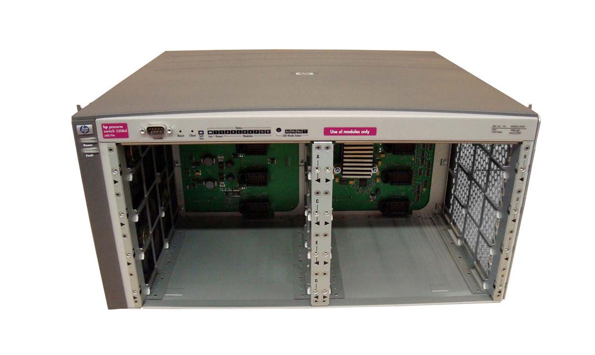 J4819A HP ProCurve Switch 5308xl 8-Slot Layer-4 Managed Chassis Modular Switch Single AC Power Supply (Refurbished)