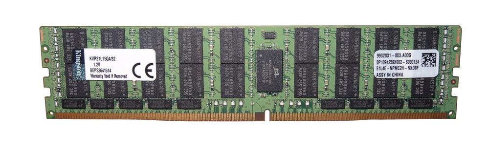 KVR21L15Q4/32 Kingston 32GB PC4-17000 DDR4-2133MHz Registered ECC CL15 288-Pin Load Reduced DIMM 1.2V Quad Rank Memory Module