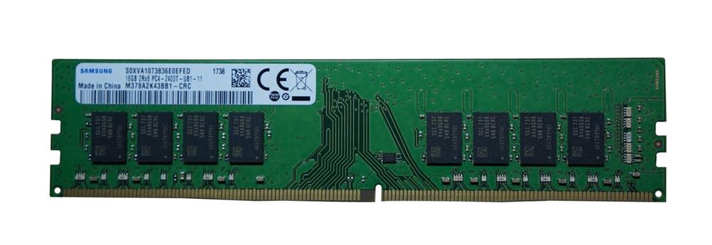 M378A2K43BB1-CRC Samsung 16GB PC4-19200 DDR4-2400MHz non-ECC Unbuffered CL17 288-Pin DIMM 1.2V Dual Rank Memory Module