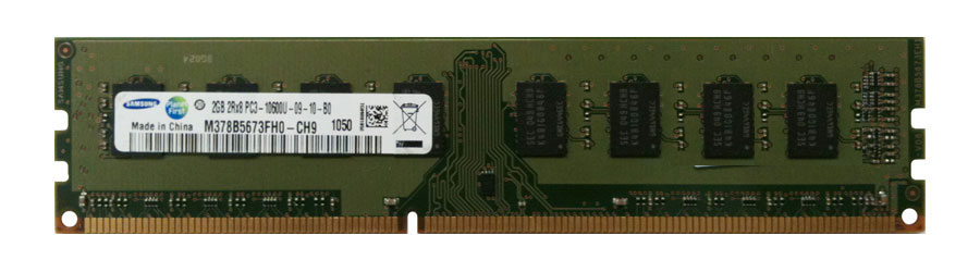 3D-14D324N643061-2G 2GB Module DDR3 PC3-10600 CL=9 non-ECC Unbuffered DDR3-1333 Dual Rank 1.5V 256Meg x 64 for Gigabyte Technology GA-880GM-D2H Motherboard n/a