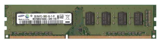 M378B5673GB0-CH9 Samsung 2GB PC3-10600 DDR3-1333MHz non-ECC Unbuffered CL9 240-Pin DIMM Dual Rank Memory Module