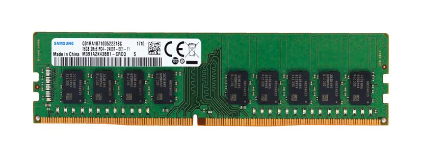 M391A2K43BB1-CRCQ Samsung 16GB PC4-19200 DDR4-2400MHz ECC Unbuffered CL17 288-Pin DIMM 1.2V Dual Rank Memory Module