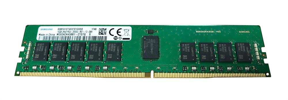 M393A2K43BB1-CTD7Q Samsung 16GB PC4-21300 DDR4-2666MHz Registered ECC CL19 288-Pin DIMM 1.2V Dual Rank Memory Module