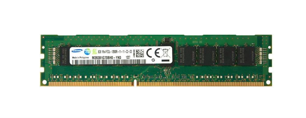 M393B1G70BH0 Samsung 8GB PC3-12800 DDR3-1600MHz ECC Registered CL11 240-Pin DIMM Single Rank Memory Module