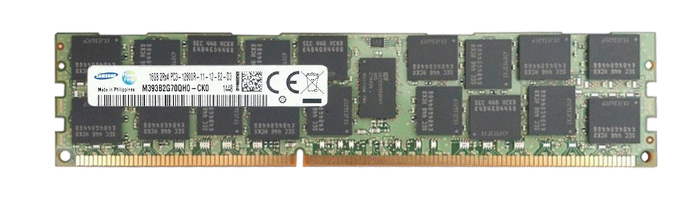 M393B2G70QH0-CK0 Samsung 16GB PC3-12800 DDR3-1600MHz ECC Registered CL11 240-Pin DIMM Dual Rank Memory Module