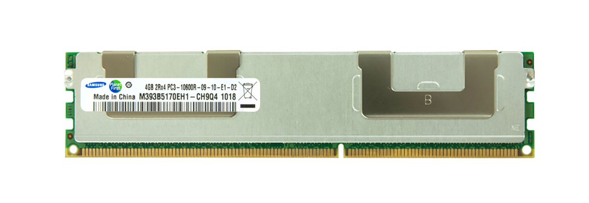 M393B5170EH1-CH9 Samsung 4GB PC3-10600 DDR3-1333MHz ECC Registered CL9 240-Pin DIMM Dual Rank Memory Module