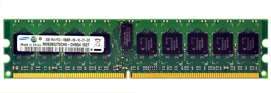3D-14D323R13446-12G 12GB Kit (3 x 4GB) DDR3 PC3-10600 CL=9 Registered ECC w/Parity DDR3-1333 Single Rank, x4 1.5V 512Meg x 72 for Intel S5520URR Server n/a