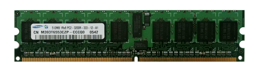 3D-14D225R15839-1G 1GB Kit (2 x 512MB) DDR2 PC2-3200 CL=3 Registered ECC DDR2-400 Single Rank 1.8V 64Meg x 72 for Gigabyte Technology GA-9ITDW-CN Motherboard n/a