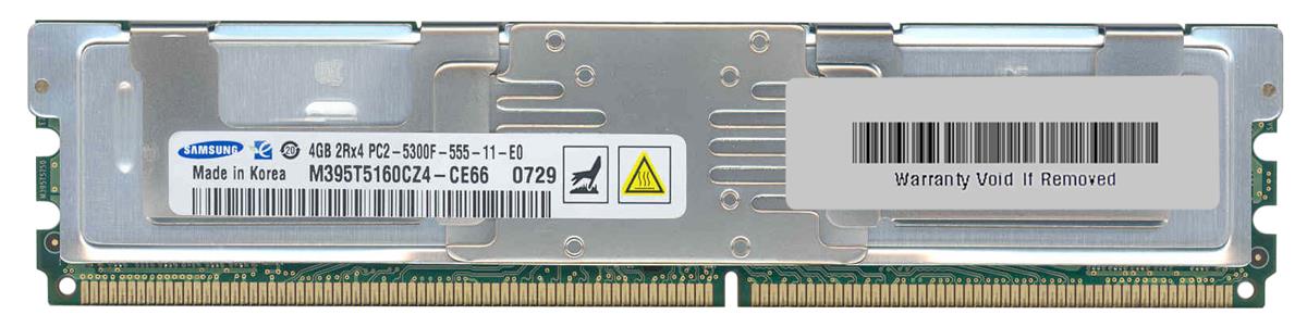 M395T5160CZ4-CE66 Samsung 4GB PC2-5300 DDR2-667MHz ECC Fully Buffered CL5 240-Pin DIMM Dual Rank Memory Module