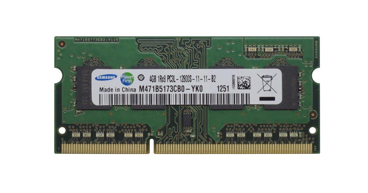 M471B5173CB0-YK0 Samsung 4GB SoDimm PC12800 Memory