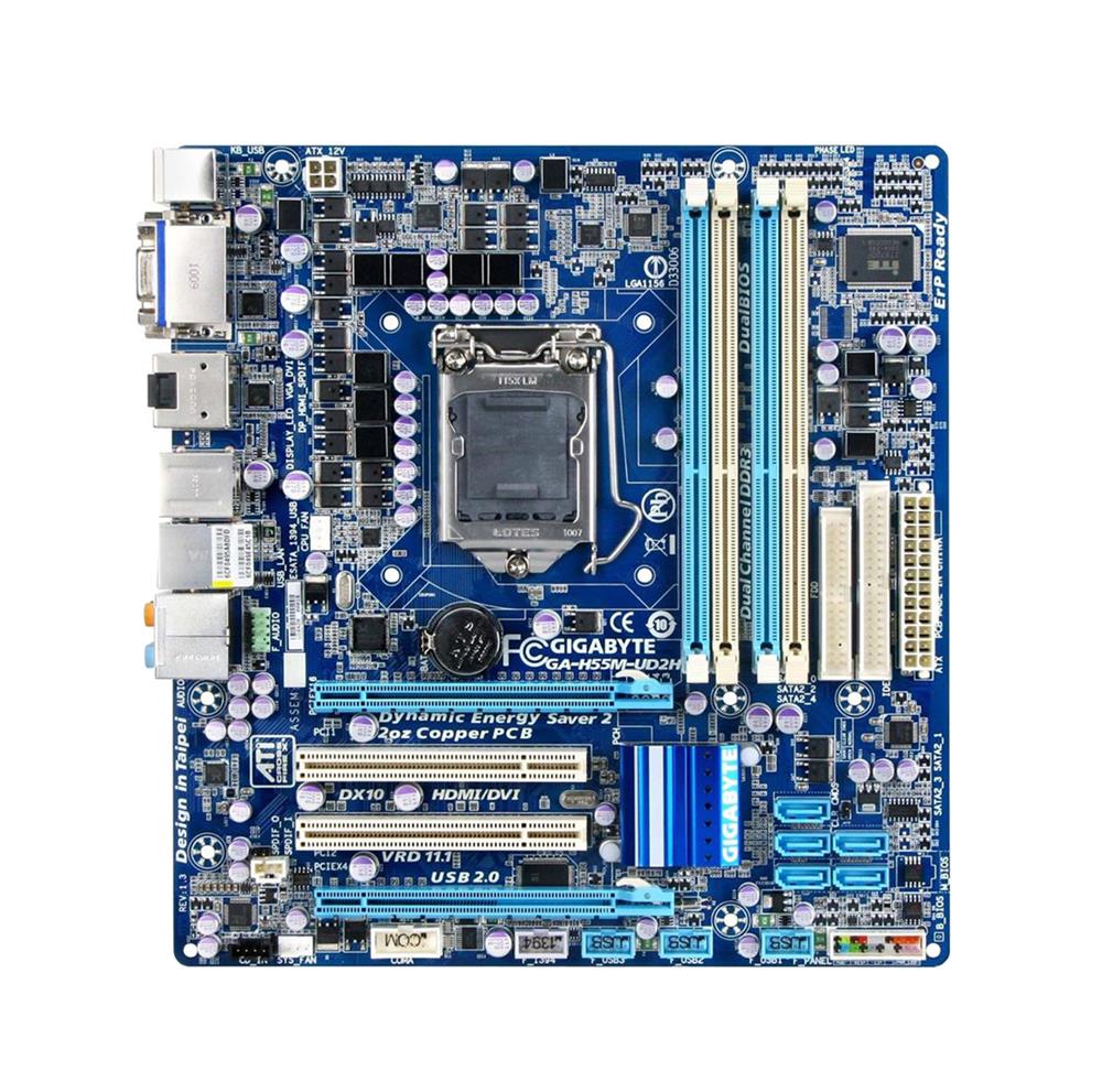 M4L-80067521 Gigabyte Tech GA-H55M-UD2H Motherboard