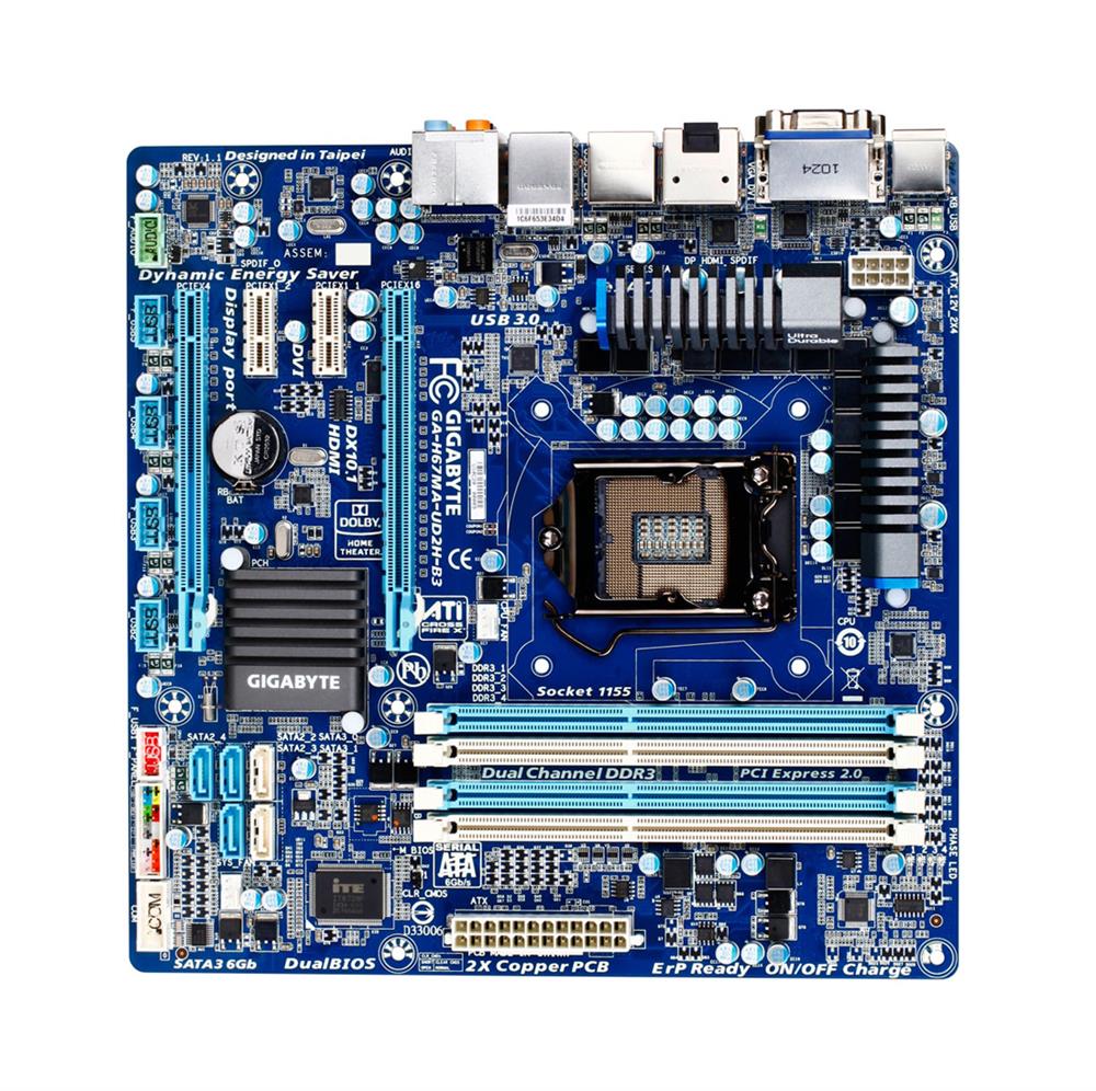 M4L-80077547 Gigabyte Tech GA-H67MA-UD2H-B3 Motherboard