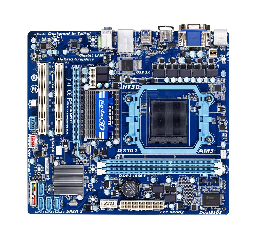 M4L-80080931 Gigabyte Tech GA-880GM-USB3L Motherboard
