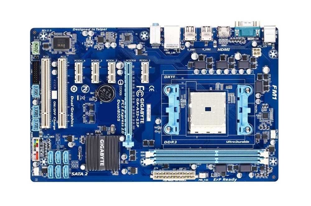 M4L-80091699 Gigabyte Tech GA-A55-S3P Motherboard