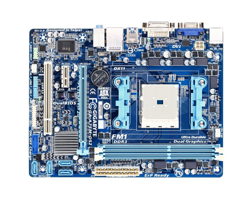 M4L-80098704 Gigabyte Tech GA-A75M-DS2 Motherboard