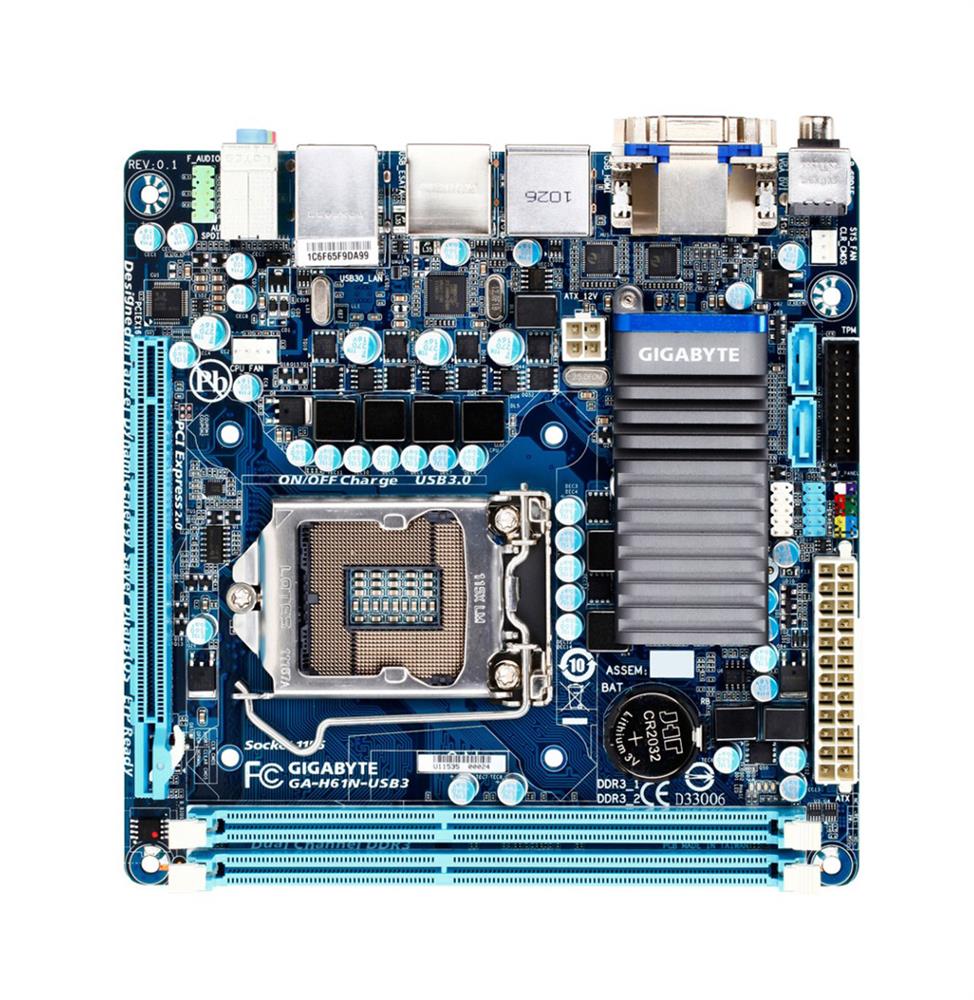 M4L-80098863 Gigabyte Tech GA-H61N-USB3 Motherboard