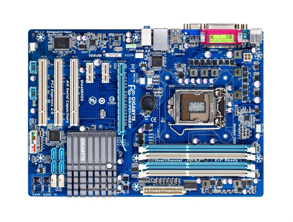 M4L-80098921 Gigabyte Tech GA-P61-USB3P Motherboard
