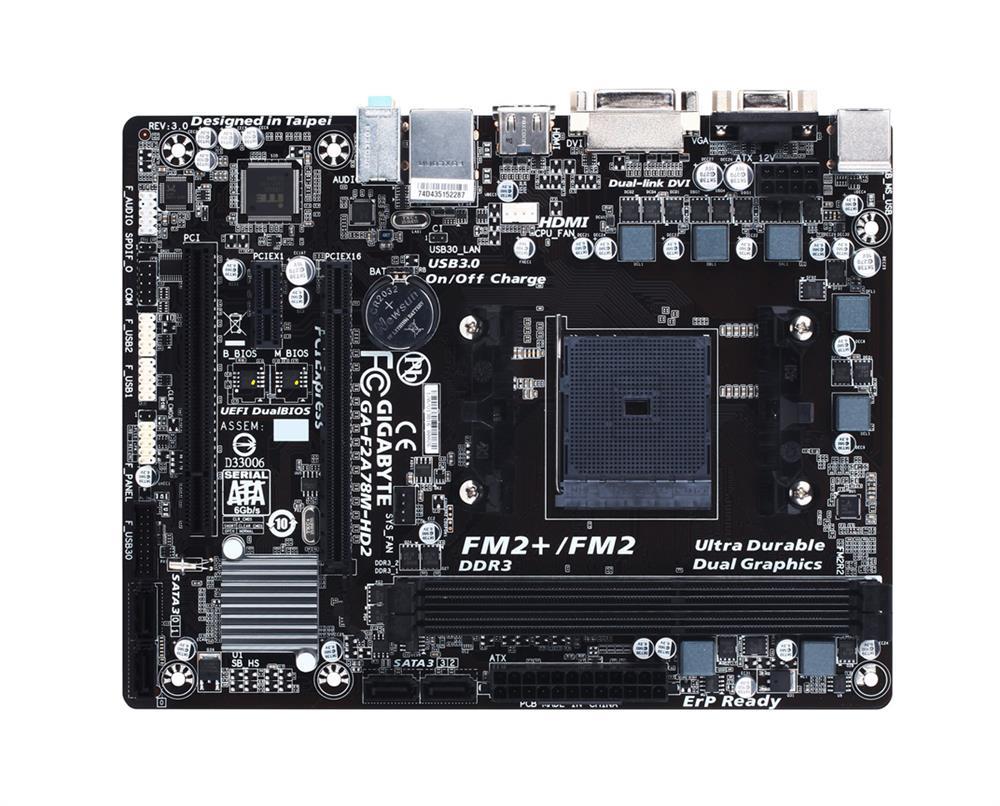 M4L-80105959 Gigabyte Tech GA-F2A78M-HD2 Motherboard