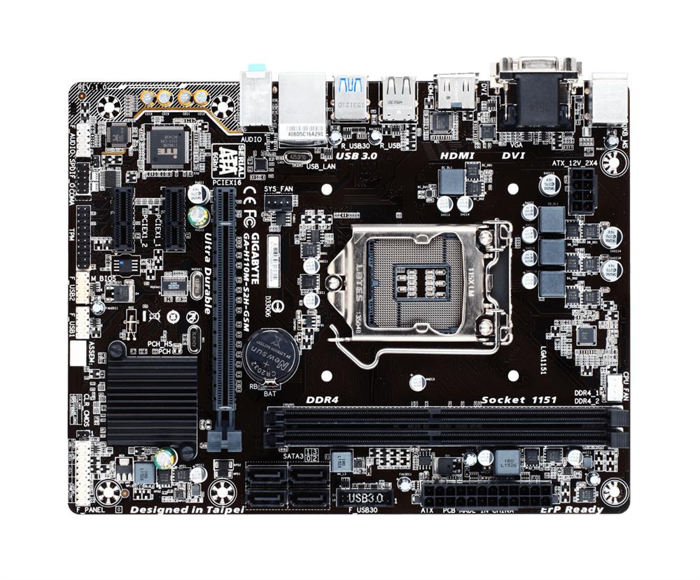 M4L-80113775 Gigabyte Tech GA-H110M-S2H-GSM Motherboard