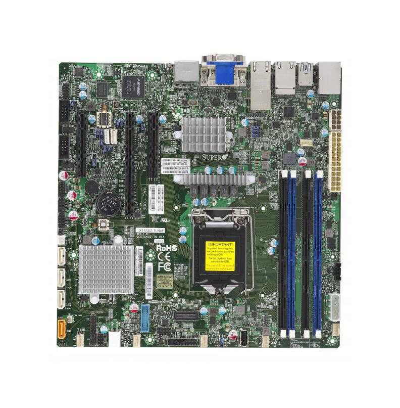 M4L-80113795 SuperMicro X11SSZ-TLN4F Motherboard MBD-X11SSZ-TLN4F-B