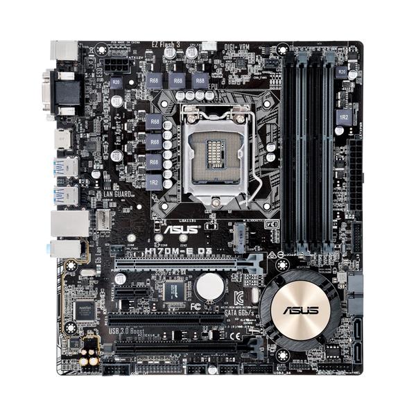 MB-H170MED ASUS H170M-E D3 Socket LGA 1151 Intel H170 Chipset 6th Generation Core i7 / i5 / i3 / Pentium/ Celeron Processors Support DDR3 4x DIMM 4x SATA 6.0Gb/s uATX Motherboard (Refurbished)