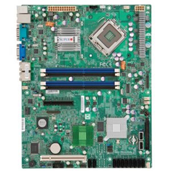 MBD-X7SB3-F SuperMicro X7SB3-F Socket LGA 775 Intel 3210 + ICH9 Chipset Intel Xeon 3000 / Core 2 Quad/ Duo Processors Support DDR2 4x DIMM 2x SATA 3.0Gb/s ATX Server Motherboard (Refurbished)