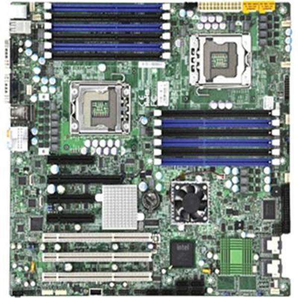MBD-X8DA6 SuperMicro X8DA6 Dual Socket LGA 1136 Intel 5520 Chipset Intel Xeon 5600/5500 Series Processors Support DDR3 12x DIMM 6x SATA2 3.0Gb/s Extended-ATX Server Motherboard (Refurbished)