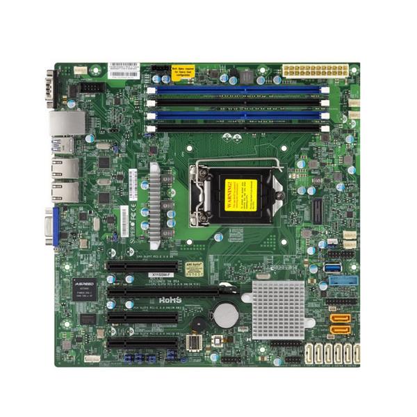 MBX11SMF SuperMicro X11SSM-F Socket LGA 1151 Intel C236 Chipset Intel Xeon E3-1200 v6/v5 7th/6th Generation Core i3 / Pentium / Celeron Processors Support DDR4 4x DIMM 8x SATA3 6.0Gb/s Micro-ATX Server Motherboard (Refurbished)