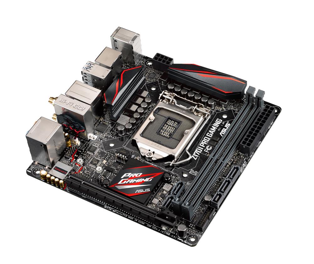 MBZ17IPGM ASUS Z170I PRO GAMING Socket LGA 1151 Intel Z170 Chipset Core i7 / i5 / i3 / Pentium / Celeron Processors Support DDR4 2x DIMM 2x SATA 6.0Gb/s Mini ITX Motherboard (Refurbished)