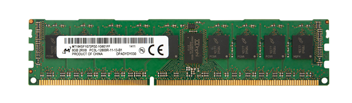 3D-14D321R22800-8G 8GB Module DDR3 PC3-12800 CL=11 Registered ECC w/Parity DDR3-1600 Dual Rank, x8 Low Voltage 1.35V 1024Meg x 72 for Asus ESC4000/FDR G2 Server n/a