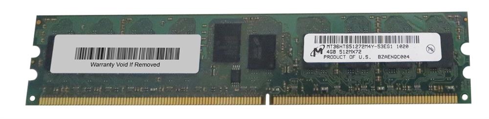 MT36HTS51272M4Y-53E Micron 4GB PC2-4200 DDR2-533MHz ECC Registered CL4 276-Pin DIMM Memory Module