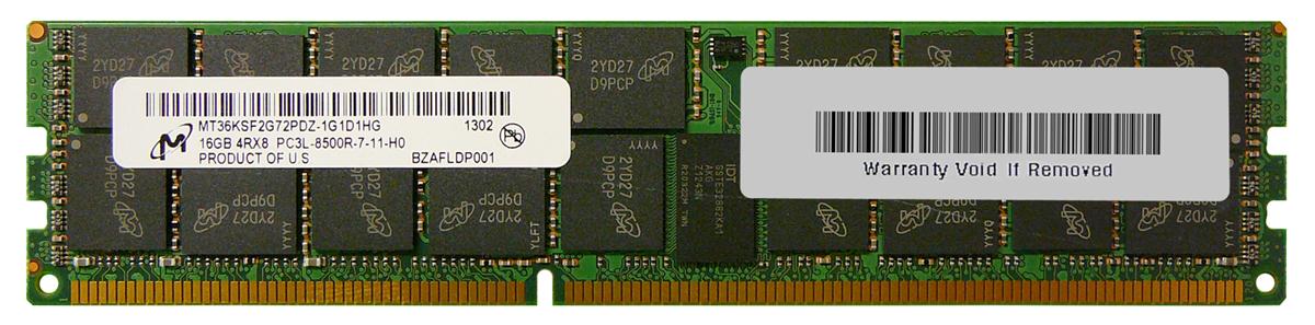 3D-14D324R0091-16G 16GB Module DDR3 PC3-8500 CL=7 Registered ECC w/Parity DDR3-1066 Quad Rank, x8 Low Voltage 1.35V 2048Meg x 72 for Gigabyte Technology GA-7PESH3 Motherboard n/a
